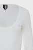 CLAUDIA LONGSLEEVE BODYSUIT OFF WHITE