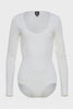 CLAUDIA LONGSLEEVE BODYSUIT OFF WHITE