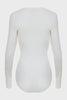 CLAUDIA LONGSLEEVE BODYSUIT OFF WHITE