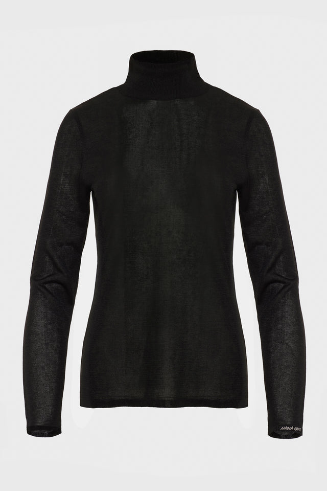 KATE KNITTED BLOUSE BLACK
