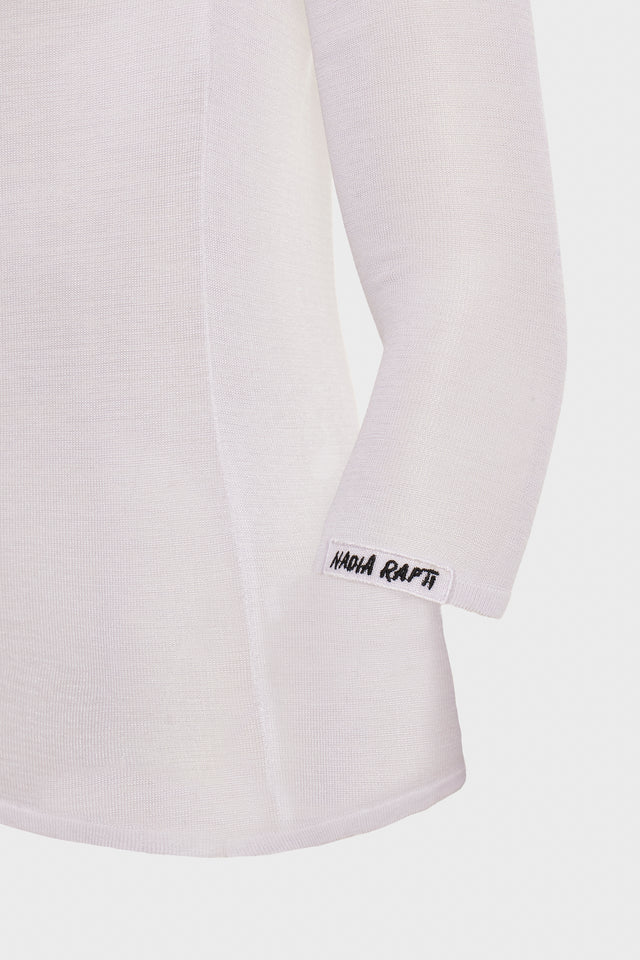 KATE KNITTED BLOUSE WHITE