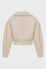 CHER CROPED JACKET ECRU