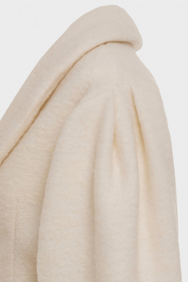 CHER CROPED JACKET ECRU