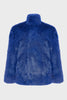 SALLY FUR JACKET BLUE