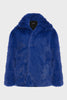 SALLY FUR JACKET BLUE