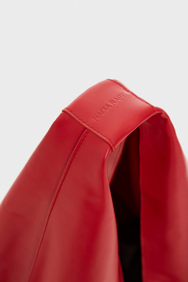SIN LEATHER BAG RED