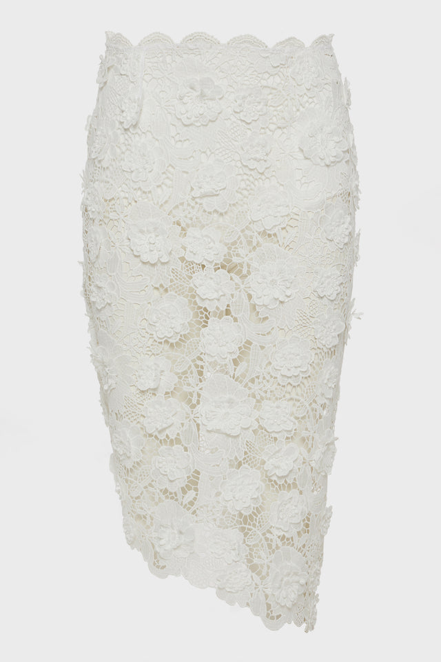 CHARLOTTE MIDI SKIRT WHITE