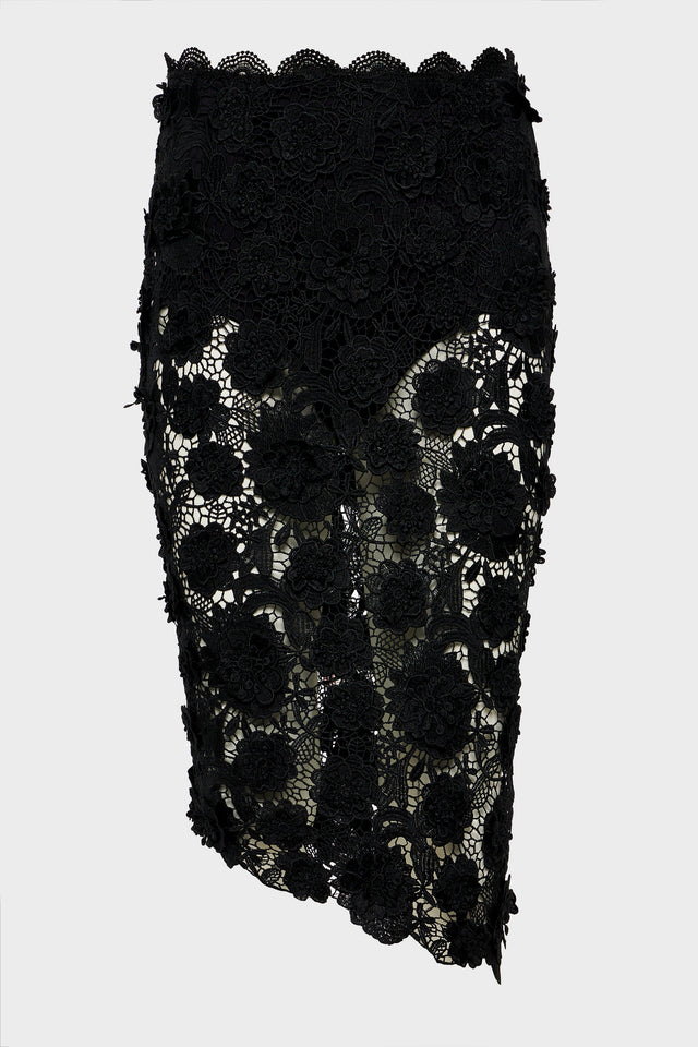 CHARLOTTE MIDI SKIRT BLACK