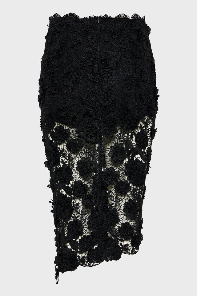 CHARLOTTE MIDI SKIRT BLACK