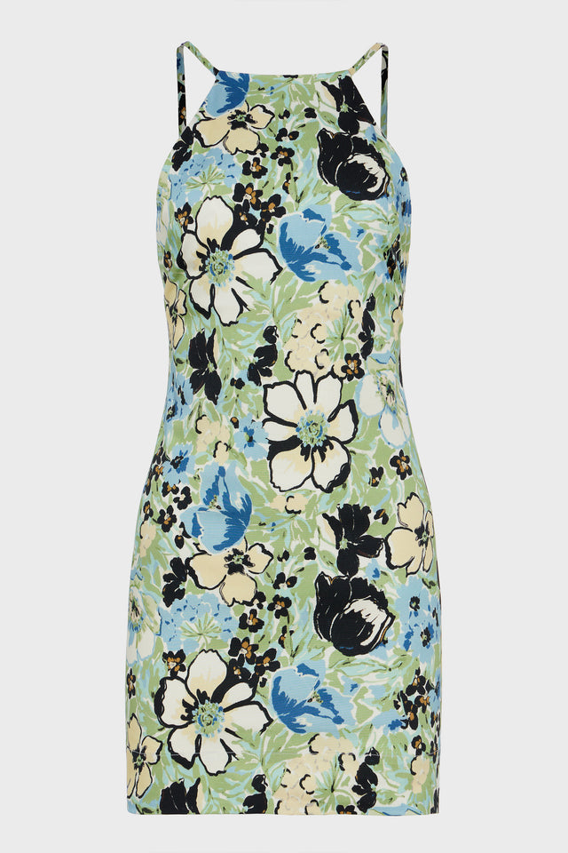 ALICE DRESS MINI FLORAL BLUE