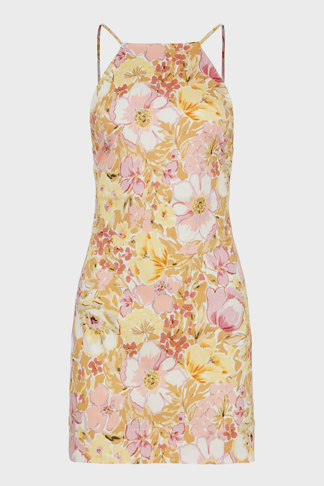 ALICE DRESS MINI FLORAL PINK