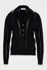 LAUREN KNITTED BLOUSE BLACK/WHITE