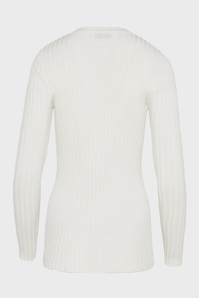 FEMME KNITTED CARDIGAN WHITE