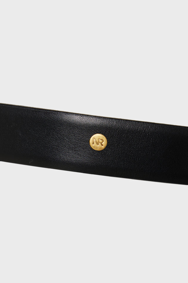 THEA LEATHER BELT BLACK