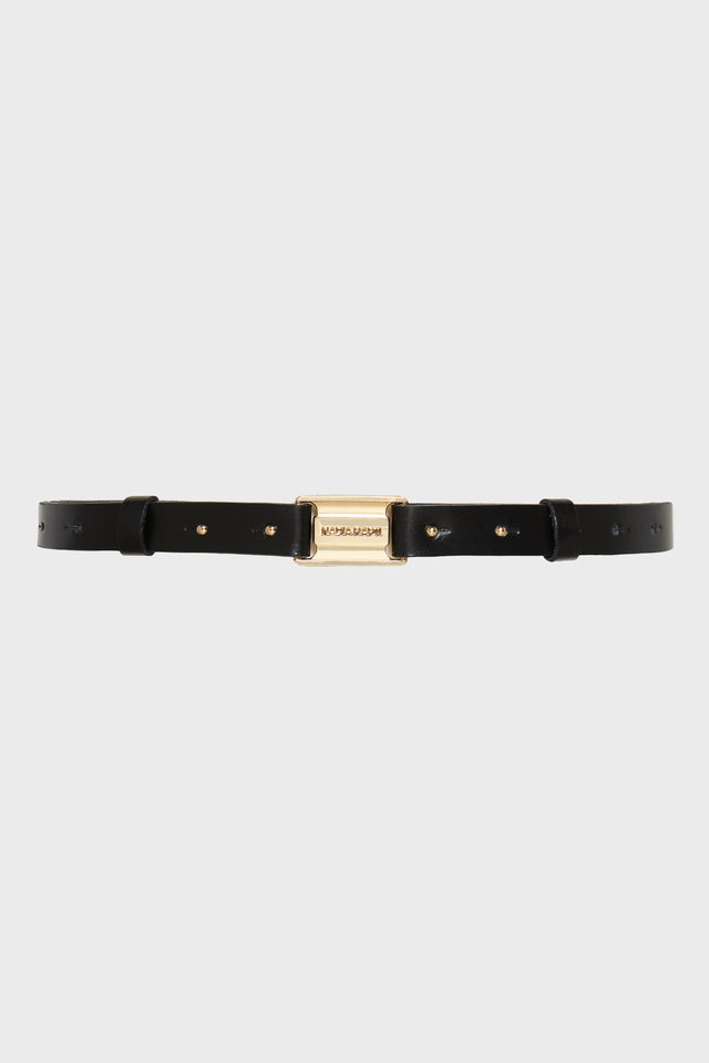 SIMONE LEATHER BELT BLACK
