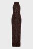 STARLIT LONG DRESS BRONZE