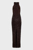 STARLIT LONG DRESS BRONZE