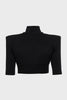 MELANIE CROP TOP BLACK