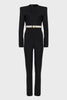 BLACK TIE LEATHER BELT