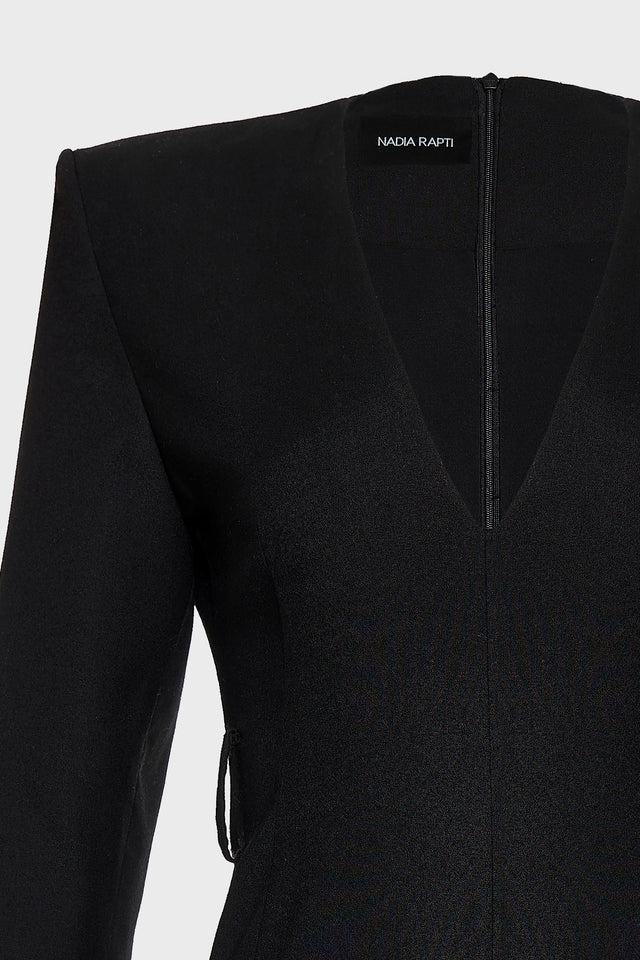 NIGHT SHIFT BLAZER DRESS BLACK
