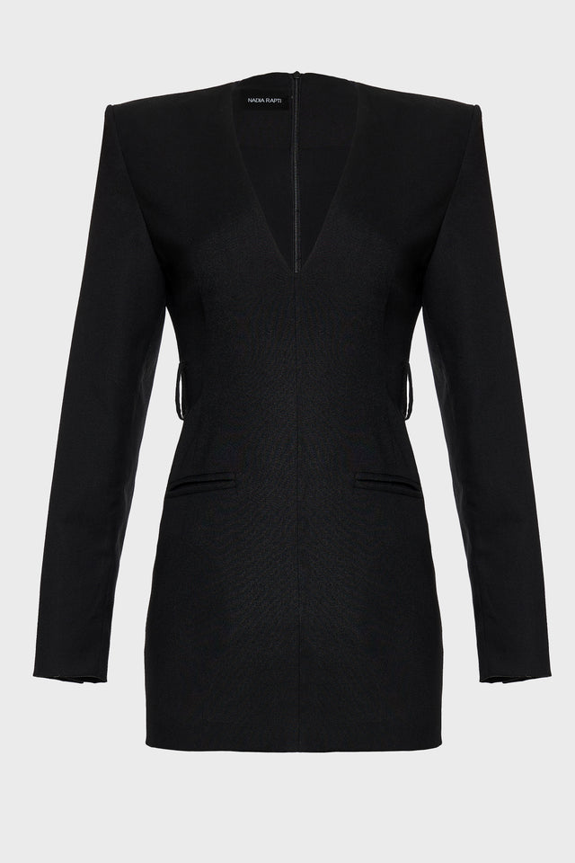 NIGHT SHIFT BLAZER DRESS BLACK
