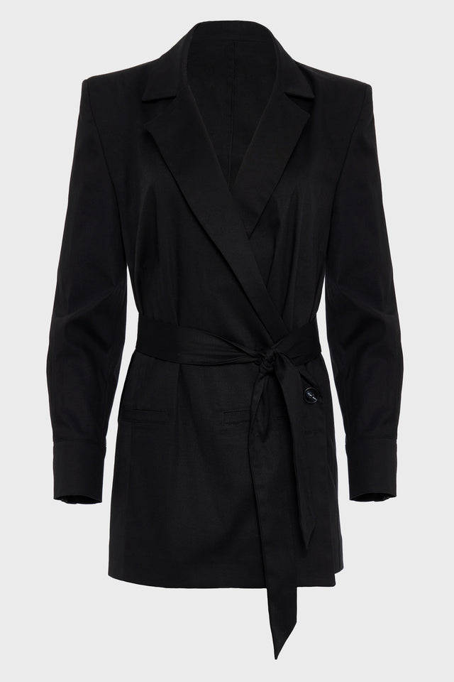 LETICIA BLAZER DRESS BLACK