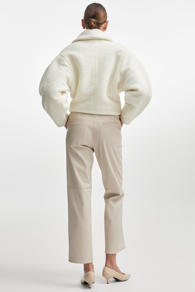 CHER CROPED JACKET ECRU