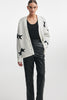 ASTROWILD KNITTED CARDIGAN WHITE/BLACK