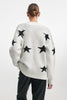 ASTROWILD KNITTED CARDIGAN WHITE/BLACK