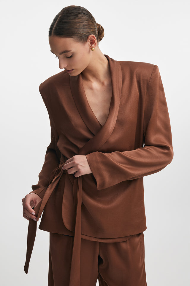 ESPRESSO BLAZER BROWN