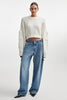 JEANIE DENIM TROUSERS BLUE