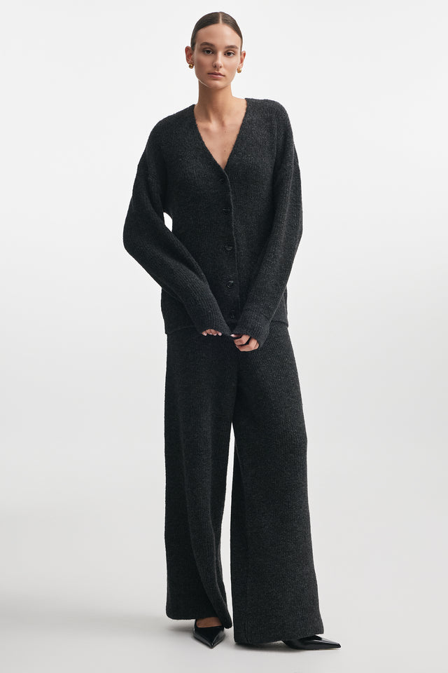 DONNA KNITTED CARDIGAN BLACK