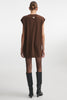 BASIC KNITTED VEST M/W BROWN