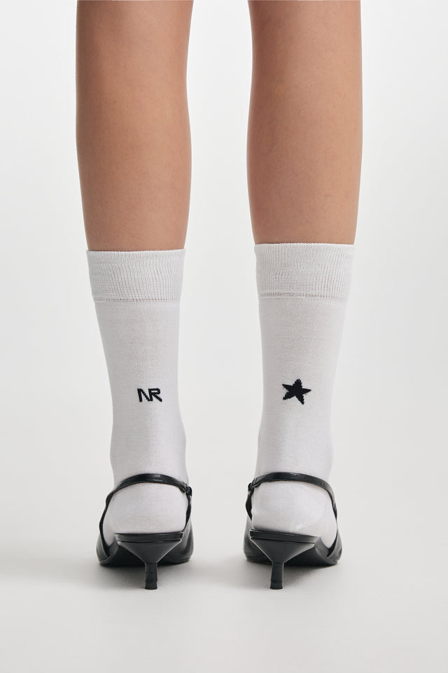 HOLLYWOOD SOCKS WHITE