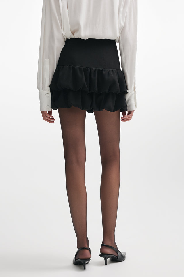 SIREN BALLOON MINI SKIRT BLACK