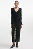 LACER MAXI DRESS BLACK