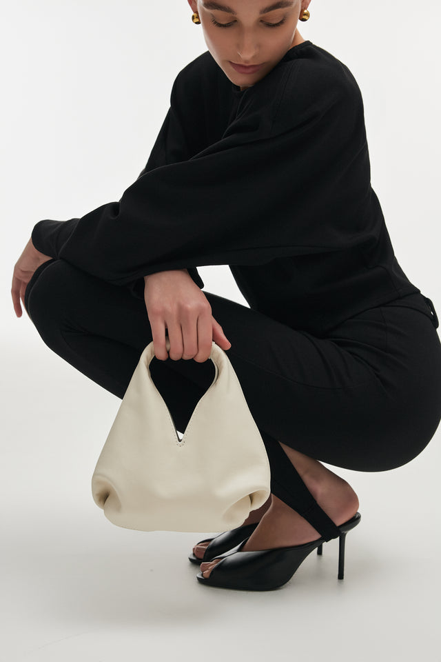 SIENA LEATHER BAG OFF WHITE