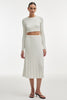 FEMME KNITTED CROP TOP WHITE