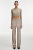 FEMME KNITTED CROP TOP GREY