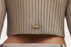 FEMME KNITTED CROP TOP GREY