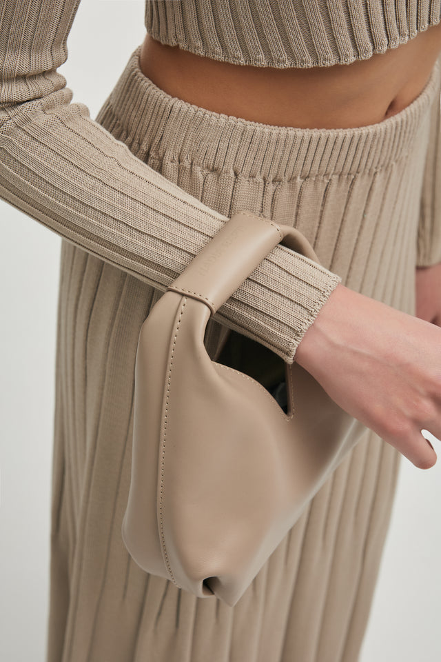 SIENA LEATHER BAG GREIGE