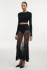VEIL MAXI SKIRT BLACK