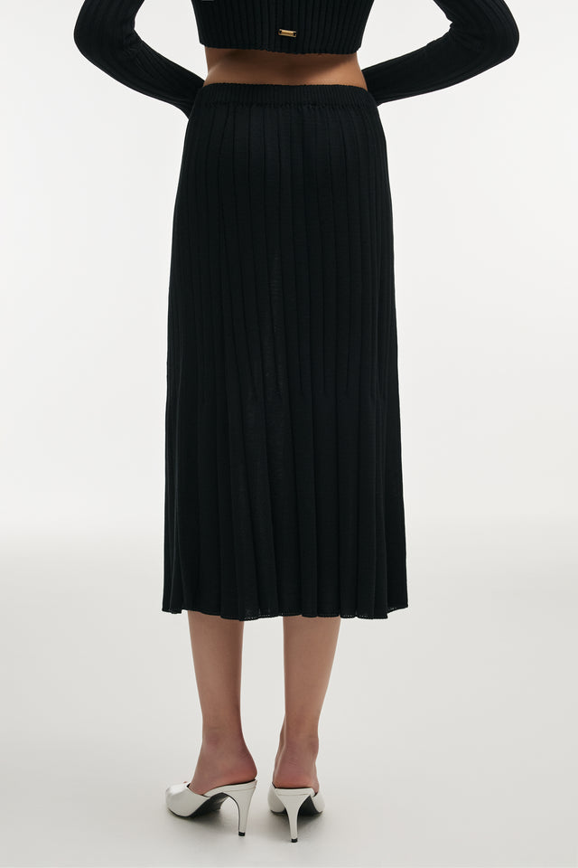 FEMME KNITTED SKIRT BLACK