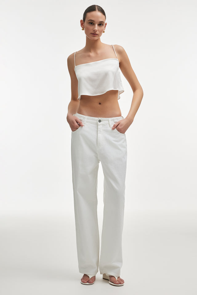 TAYLOR DENIM TROUSERS OFF WHITE - PRE-ORDER ITEM