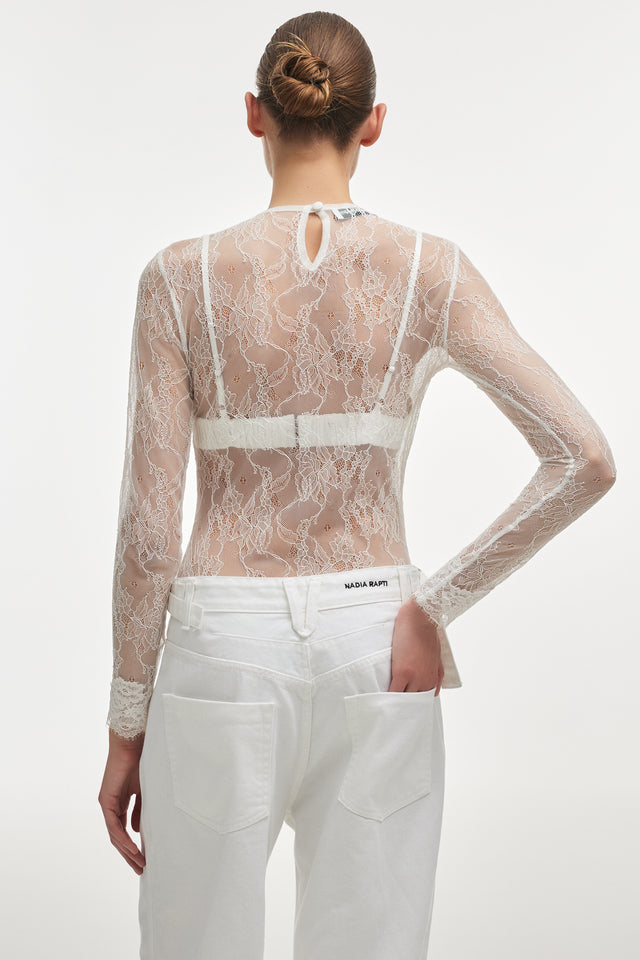 VEIL BODYSUIT WHITE