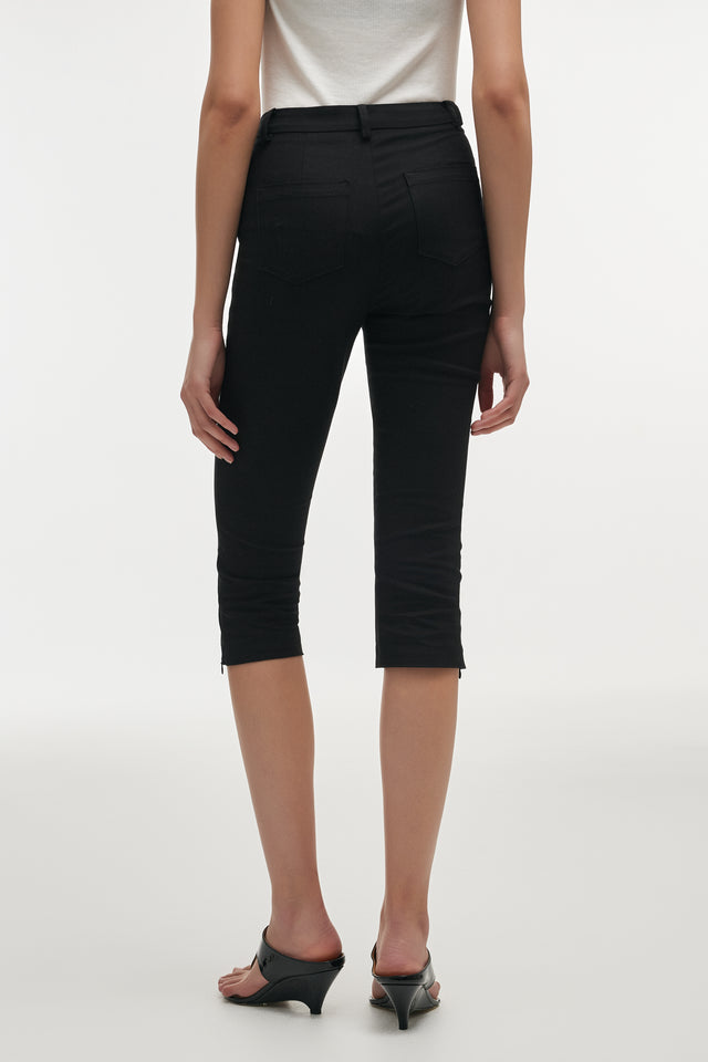 LOLITA CAPRI TROUSERS BLACK