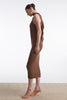 No.26 KNITTED MIDI DRESS BROWN