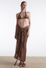 No.26 KNITTED SARONG BROWN