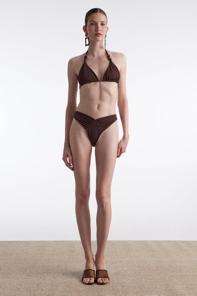 ANNA BIKINI BROWN DOUBLE FACE