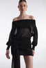 No26 KNITTED MINI DRESS BLACK